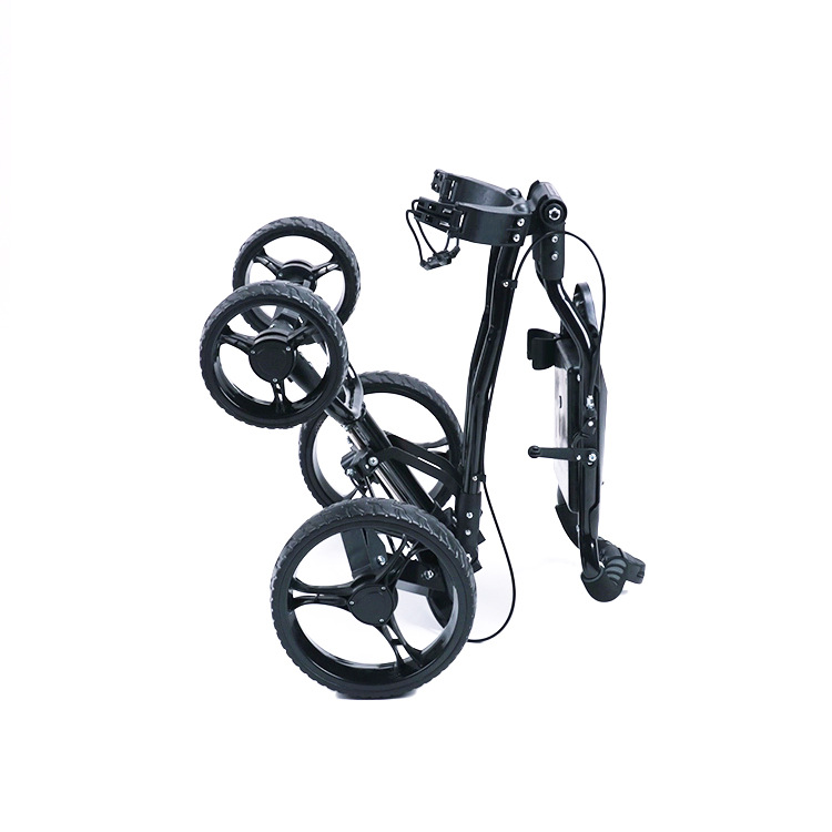 Golf Trolley Four Wheel Custom Easy Folding Golf Cart With Aluminum Frame
