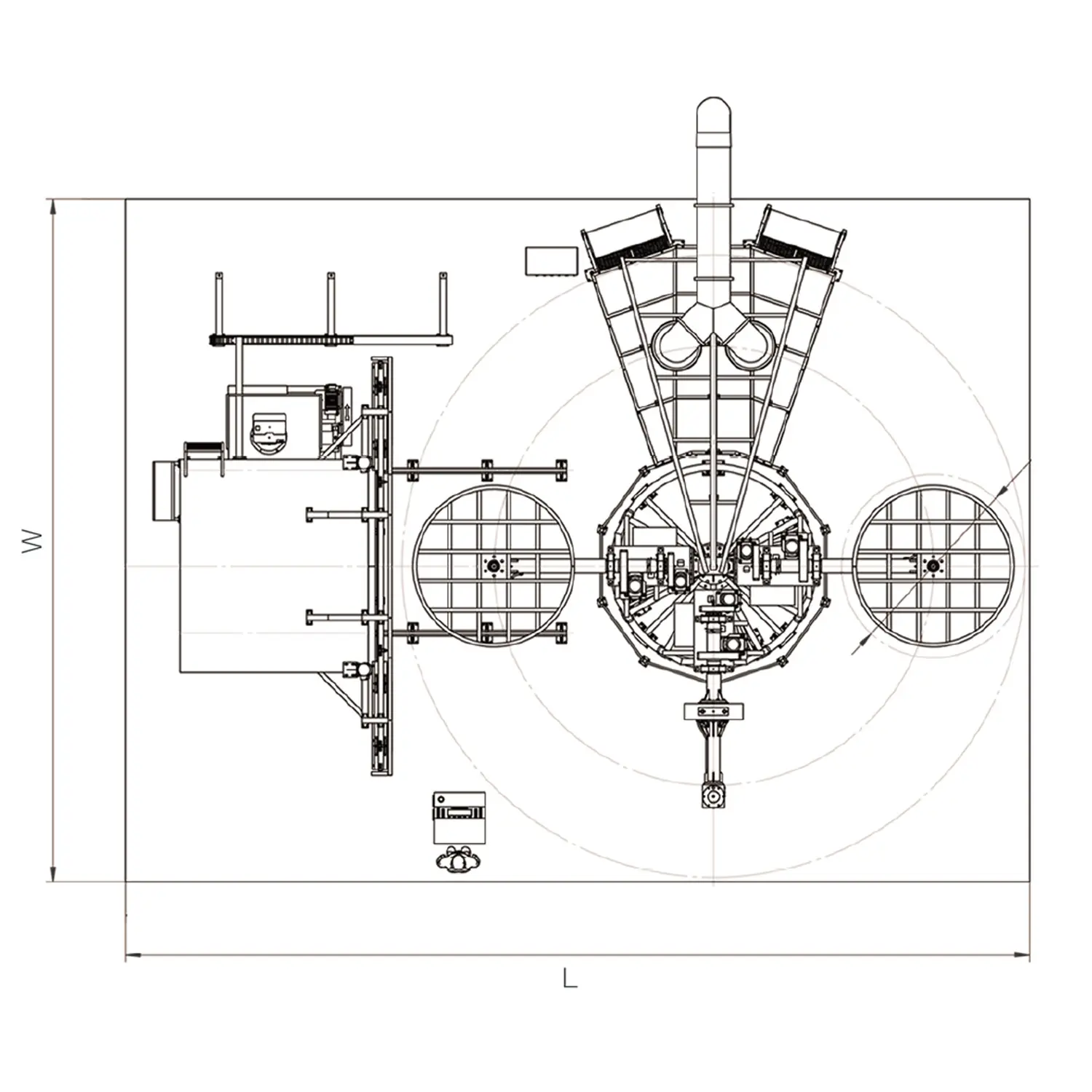 Carousel rotomolding machine