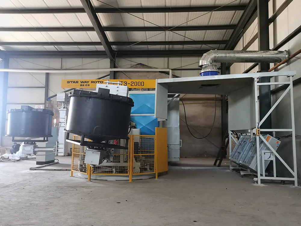 Carousel rotomolding machine 7