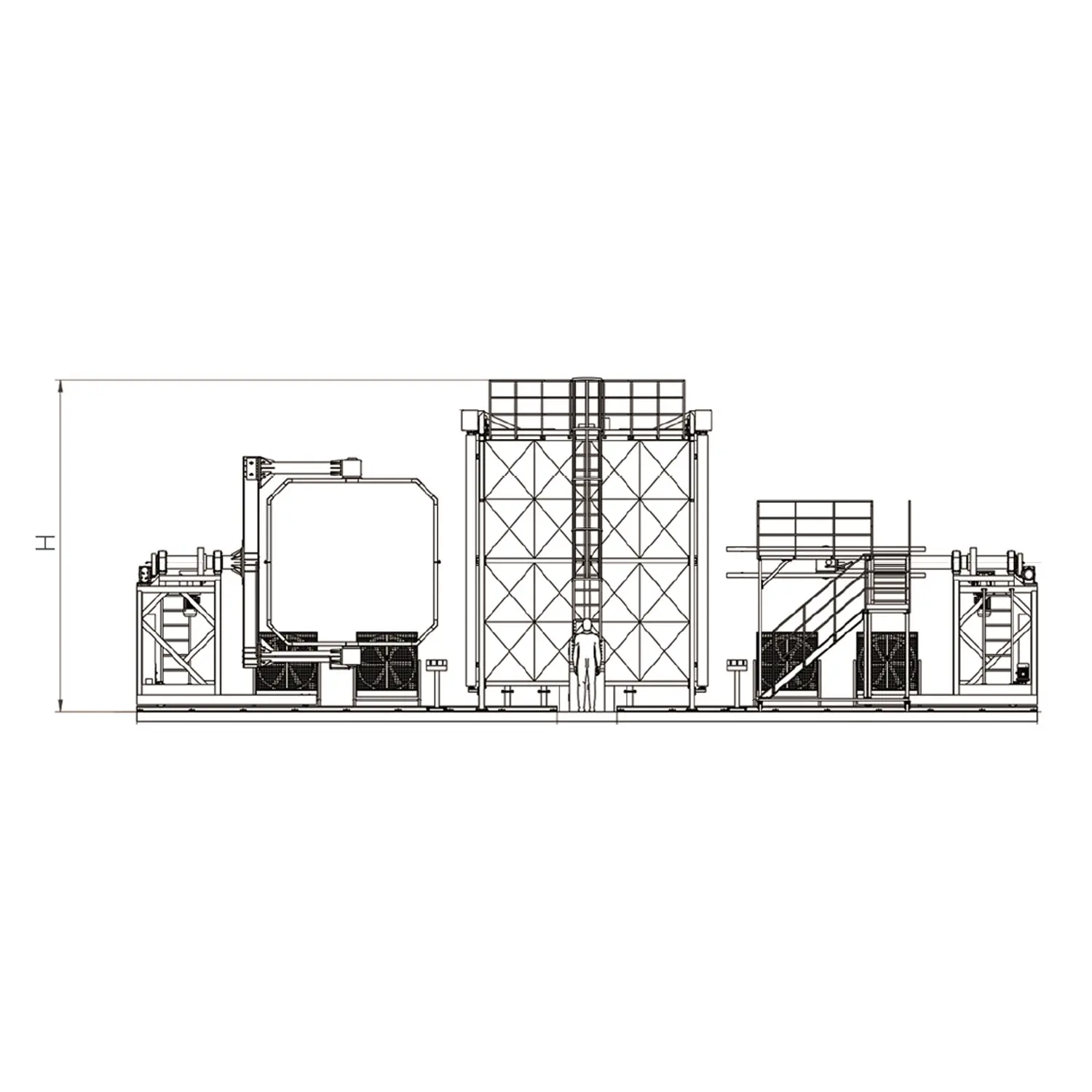 Shuttle rotomolding machine
