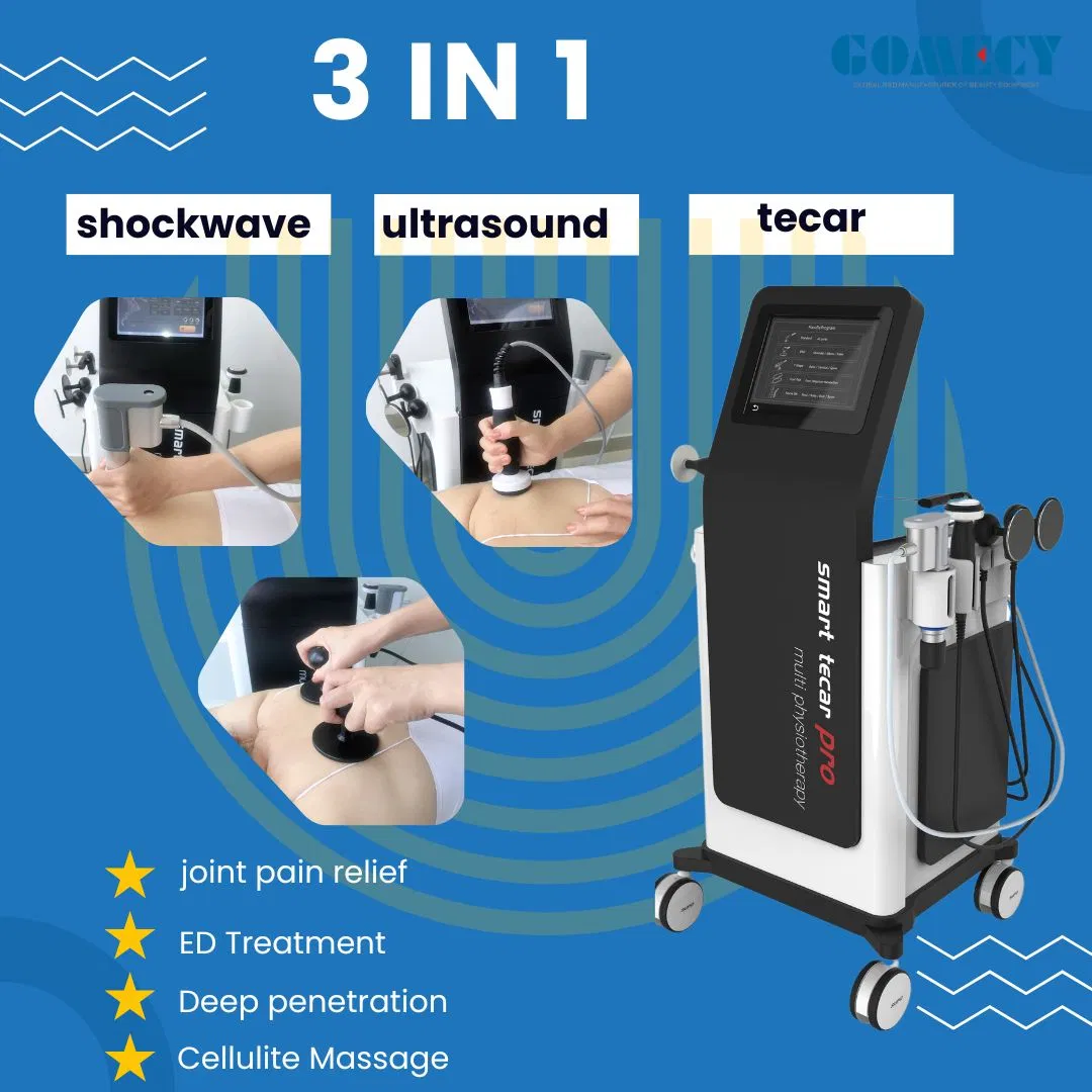 Comprehensive Physical Therapy Device Tecar Therapy Ultrasonic Pneumatic Shockwave Tecar Therapy Machine