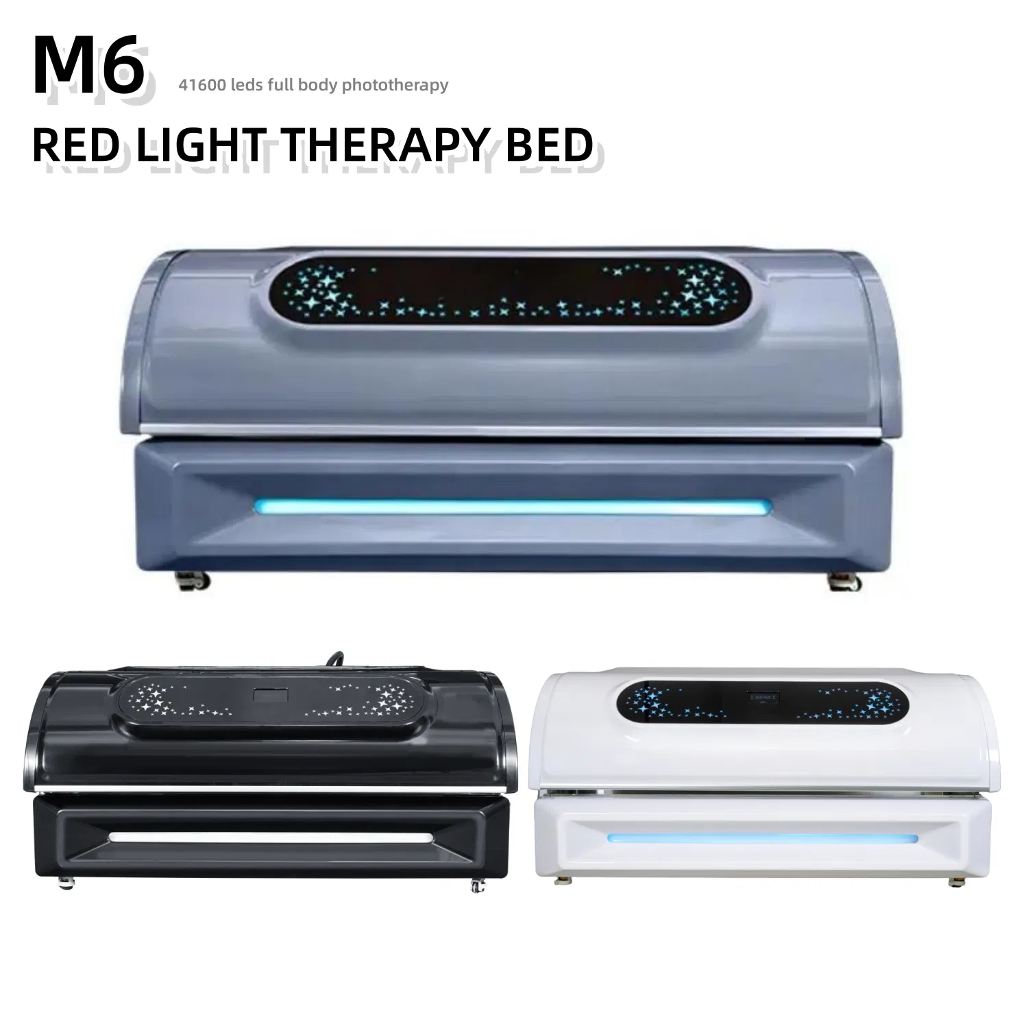 Intelligent Cooling 41600LEDs Adjustable Pulse LED Infrared Red Light Therapy Bed Device