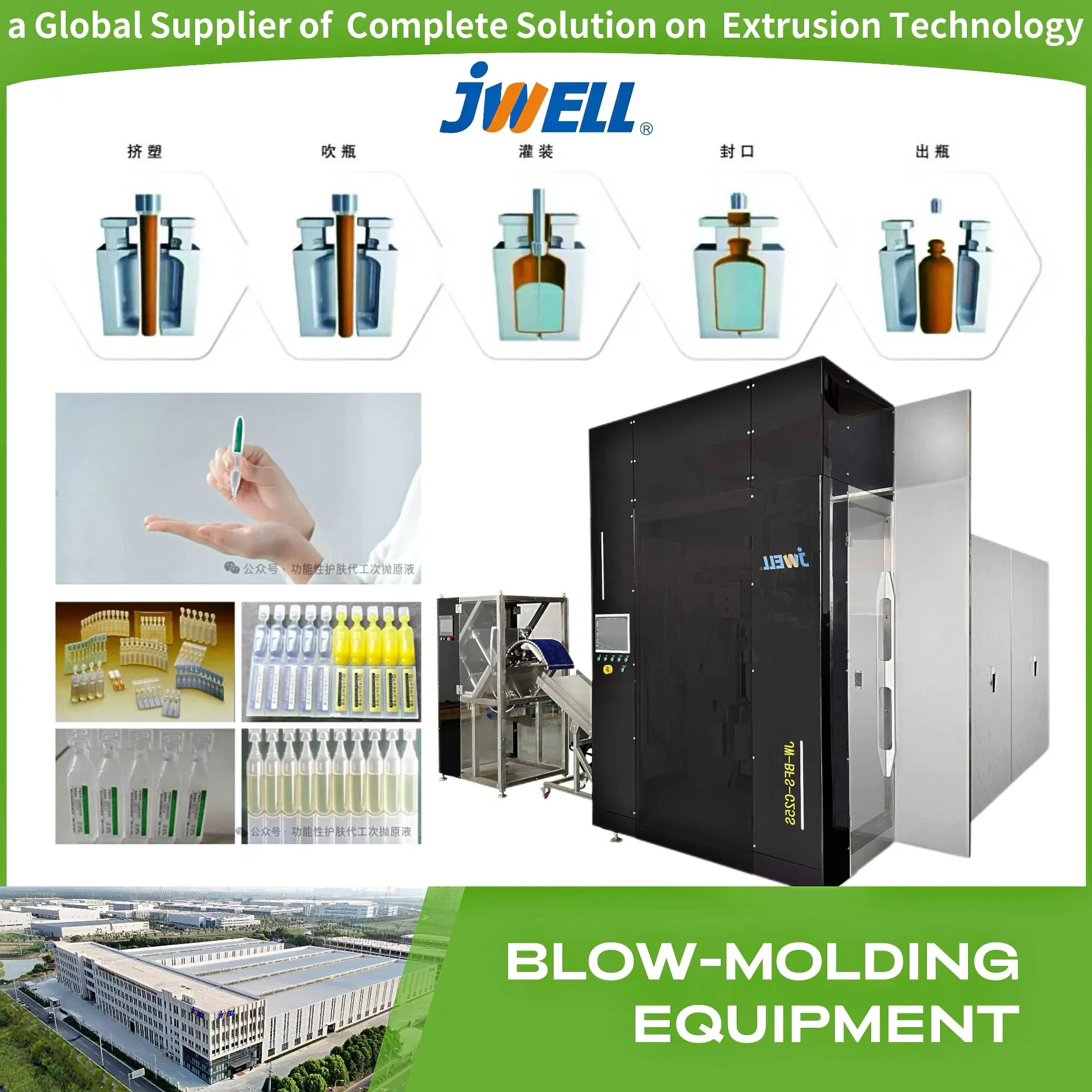 Jwell Concentration Nasal Irrigation Plastic Packing Solution Bfs Machine Nacl Sodium Chloride Physiological Saline Solution Plastic Filling Sealing Machine