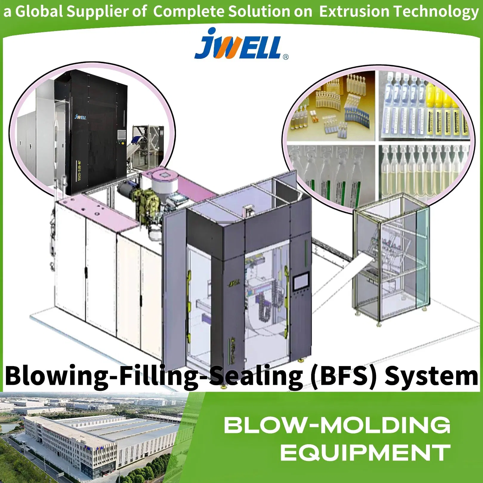 Jwell Concentration Nasal Irrigation Plastic Packing Solution Bfs Machine Nacl Sodium Chloride Physiological Saline Solution Plastic Filling Sealing Machine