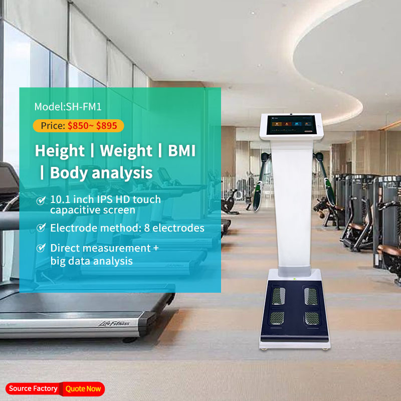 China Factory Wholesale Fully Automatic Electronic Height Weight Scale Health Checking Body Composition Fat Analyzer