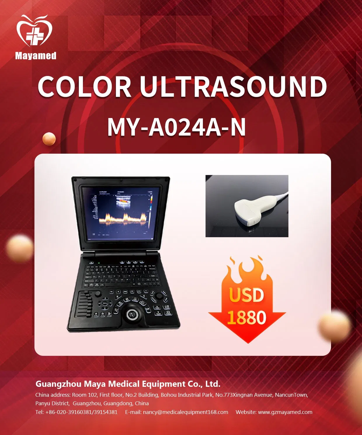 Medical Portable Ultrasound Treatment Machine Rehabilitation Equipment Physiotherapy Ultrasonic Therapy Machine