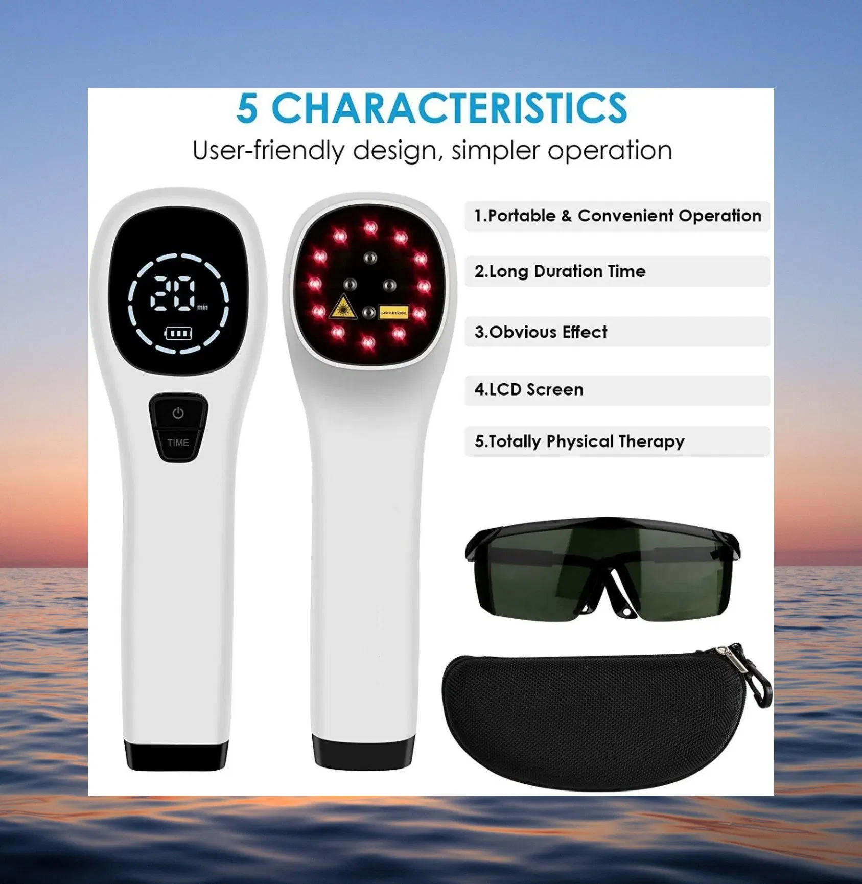 Factory Supply Low Level Cold Laser Pain Therapy Machine Cold Laser Relief Device