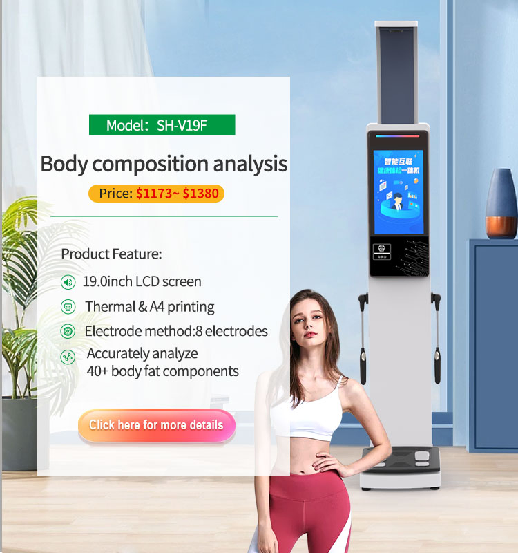 China Factory Wholesale Fully Automatic Electronic Height Weight Scale Health Checking Body Composition Fat Analyzer