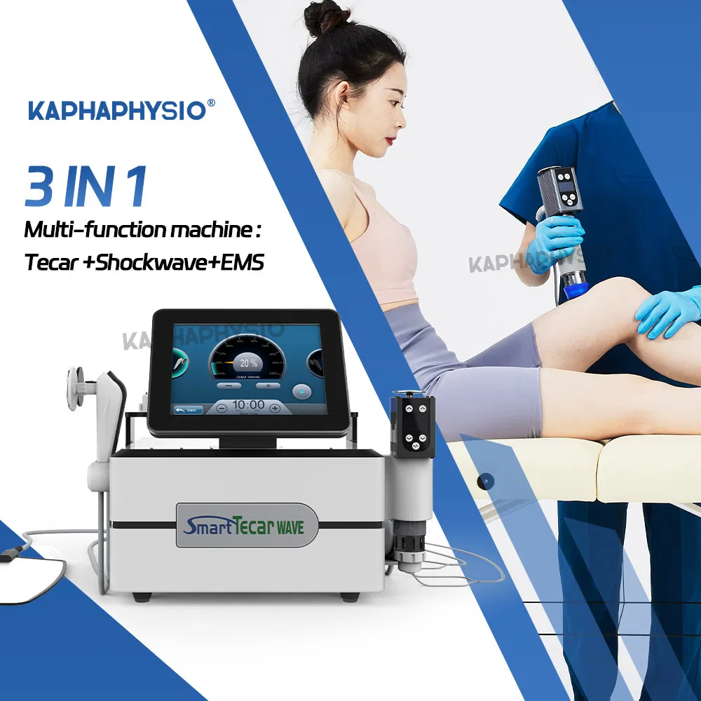 China Electrotherapeutics Eswt Machine Electrotherapy Equipment Rehabilitation Medical Physiotherapy Tecar Back with CE