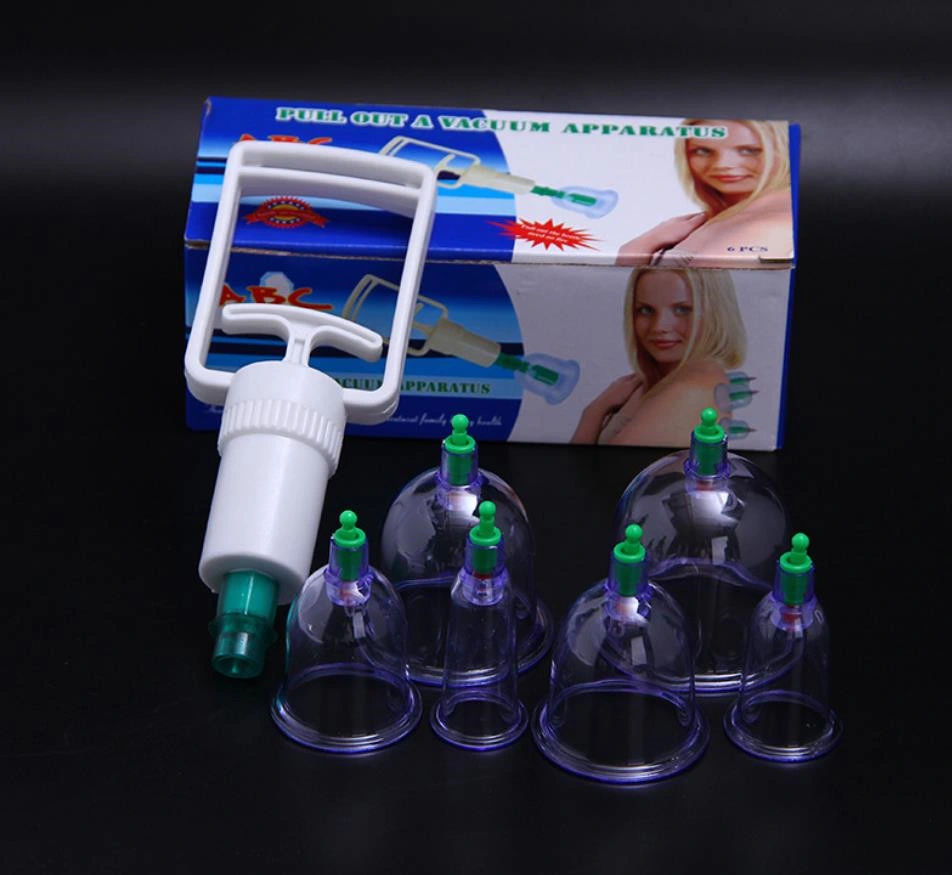 24 Cupping Set China Physical Therapy Equipment Plastic Vacuum Cupping Machine Cupping Device