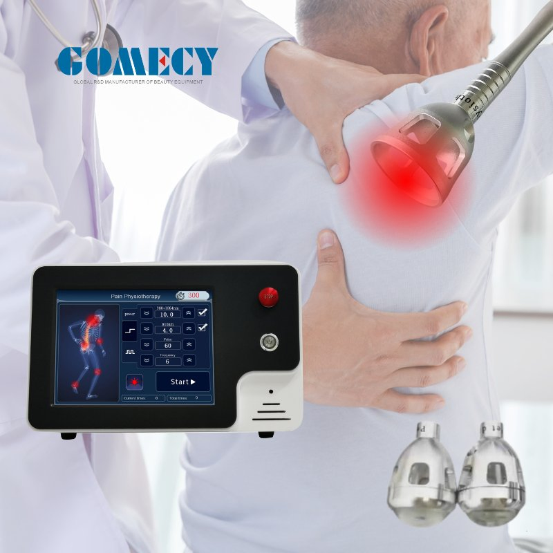 60W 100W Class 4 Medical Diode Laser Therapy Systems Best for Sports Injuries 810/980 Nm Pain Relief