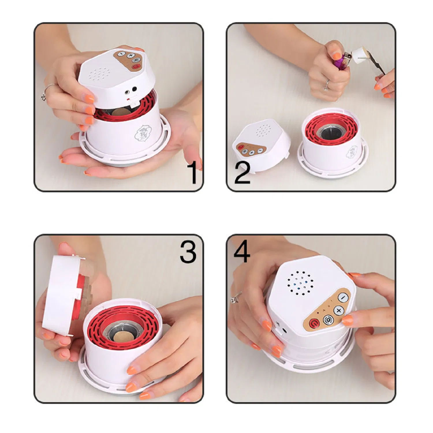 Portable Electric Chinese Medical Massage Body Healthy Infrared Therapy Vacuum Suction Cupping Device with Asiatic Wormwood