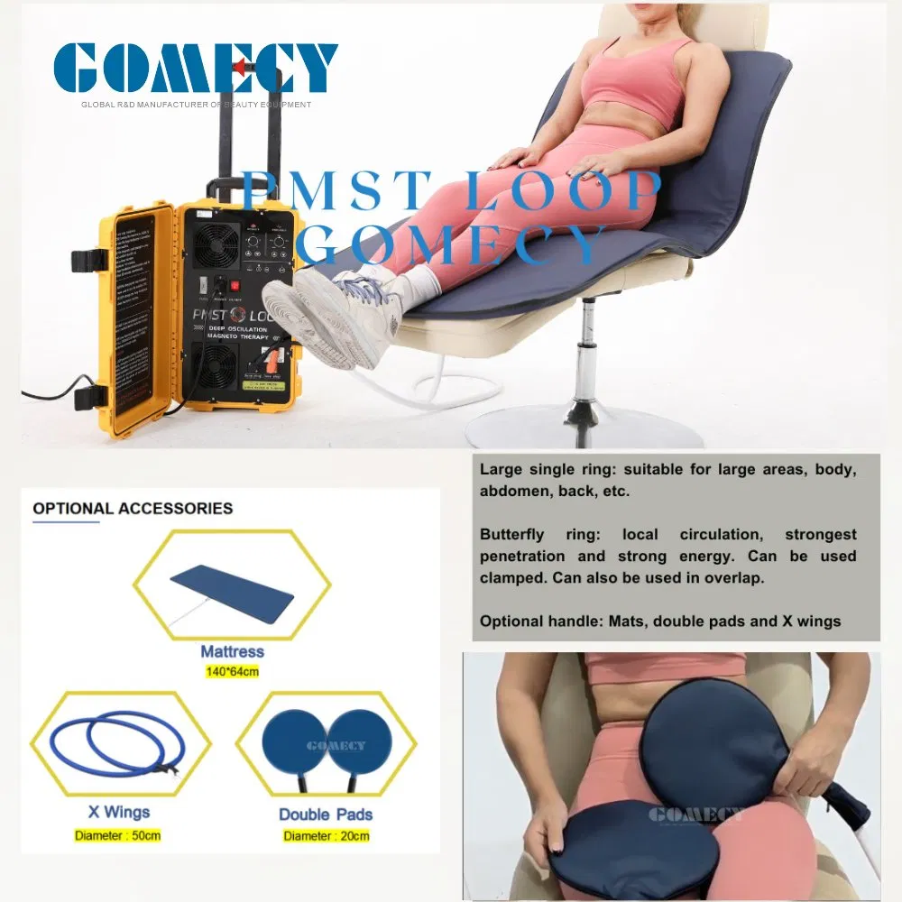 Professional Electromagnetic Therapy Machine with Butterfly Loops for Sports Recovery and Healing