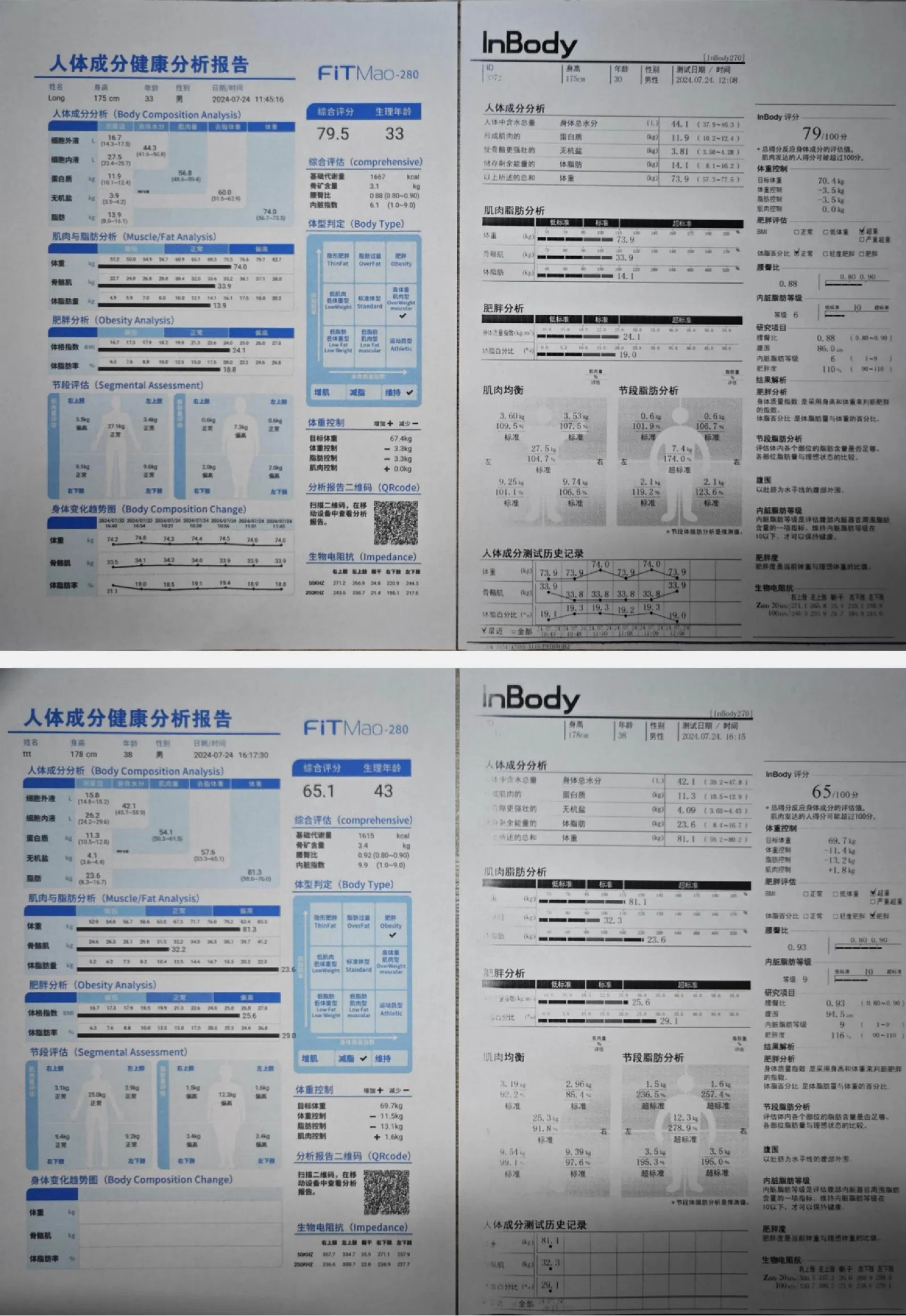 Body Composition Analyzer Display 9