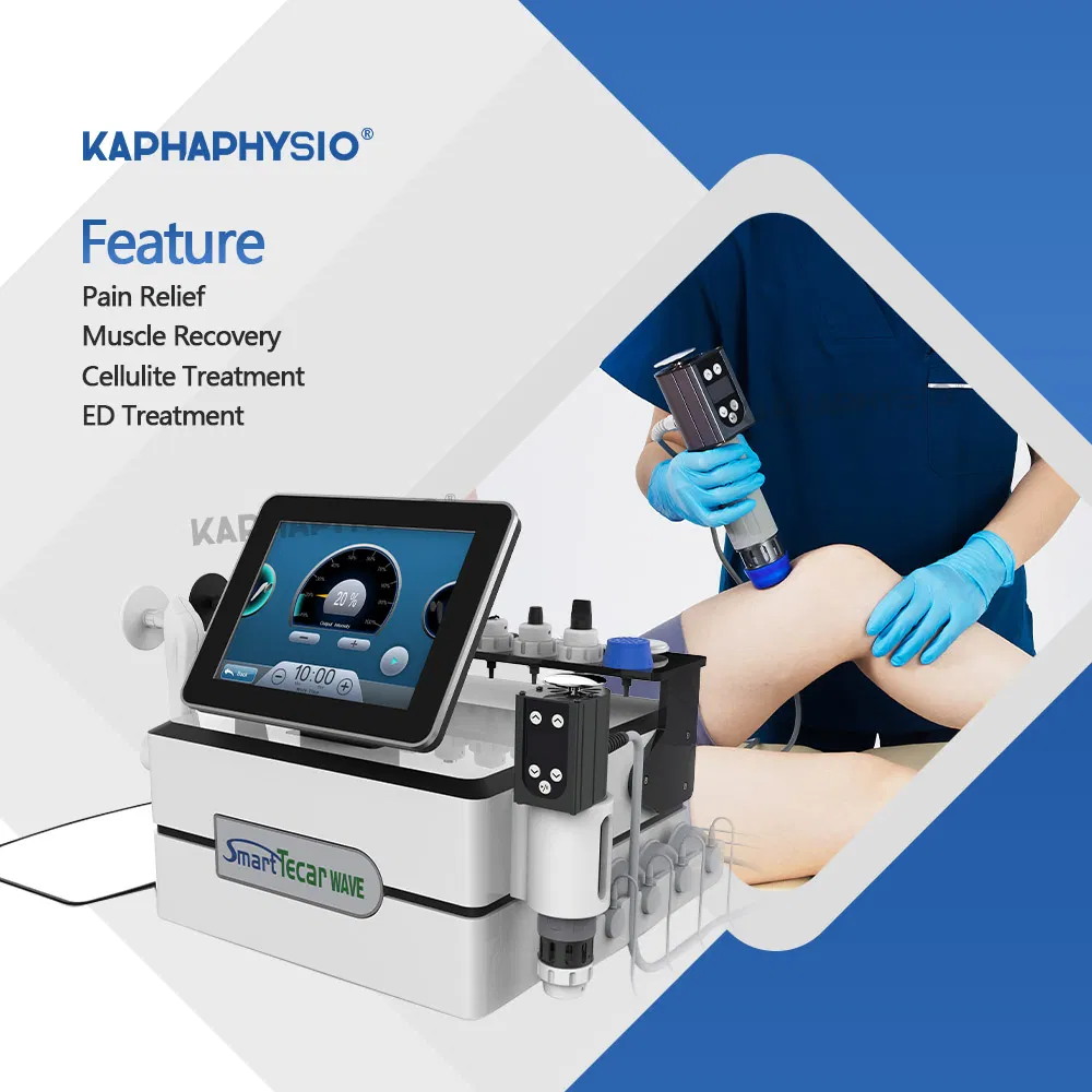 China Electrotherapeutics Eswt Machine Electrotherapy Equipment Rehabilitation Medical Physiotherapy Tecar Back with CE