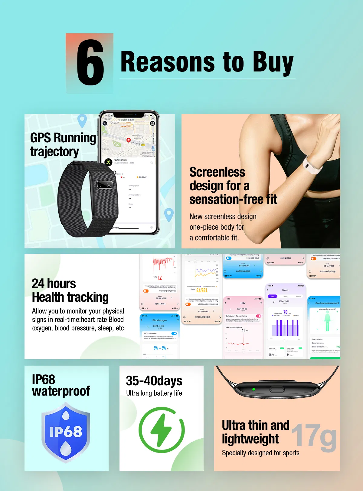 Custom OEM Smart Band Blood Pressure Monitor Sports Step Count IP68 Waterproof Health Activity Tracker with LED Digital Display