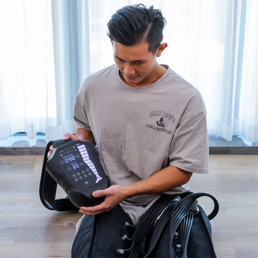 2022 New Launched Rechargeable Sports Recovery Lymphatic Drainage Machine Air Compression Therapy Device for Sport Recovery