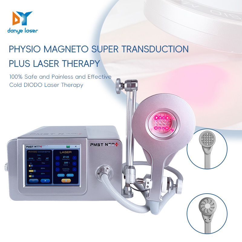 Physio Magneto Therapy and 808nm 650nm Laser Near Infrared Light Therapy 2 in 1 System Health Care Device for Body Pain Relief