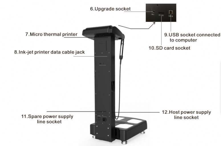 BMI Machine Price Fat Analyzer Professional Body Composition Analyzer with Printer