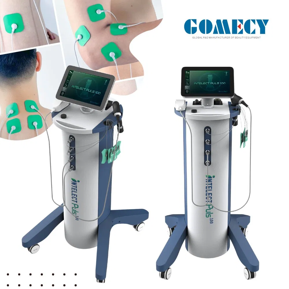 Shockwave Therapy Device&amp; Tens Electrotherapy&amp; Ultrasound Vertical Physiotherapy Machine for Chronic Inflammation