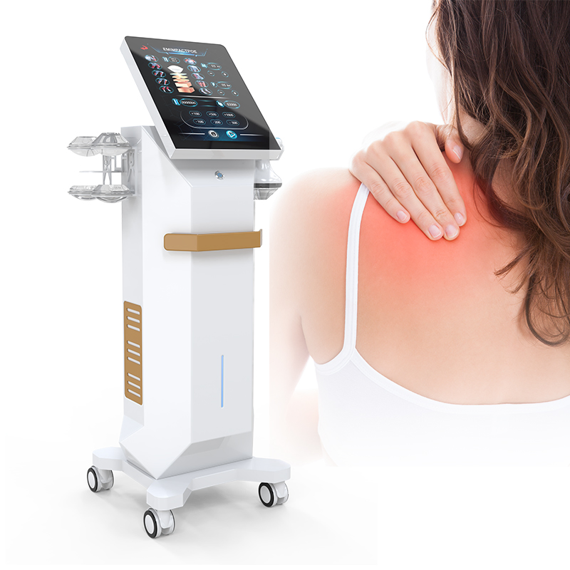 Newest Model 10bar Shockwave Therapy Machine Combo Physiotherapy Ultrasound with Electrotherapy Pain Relief Instrument