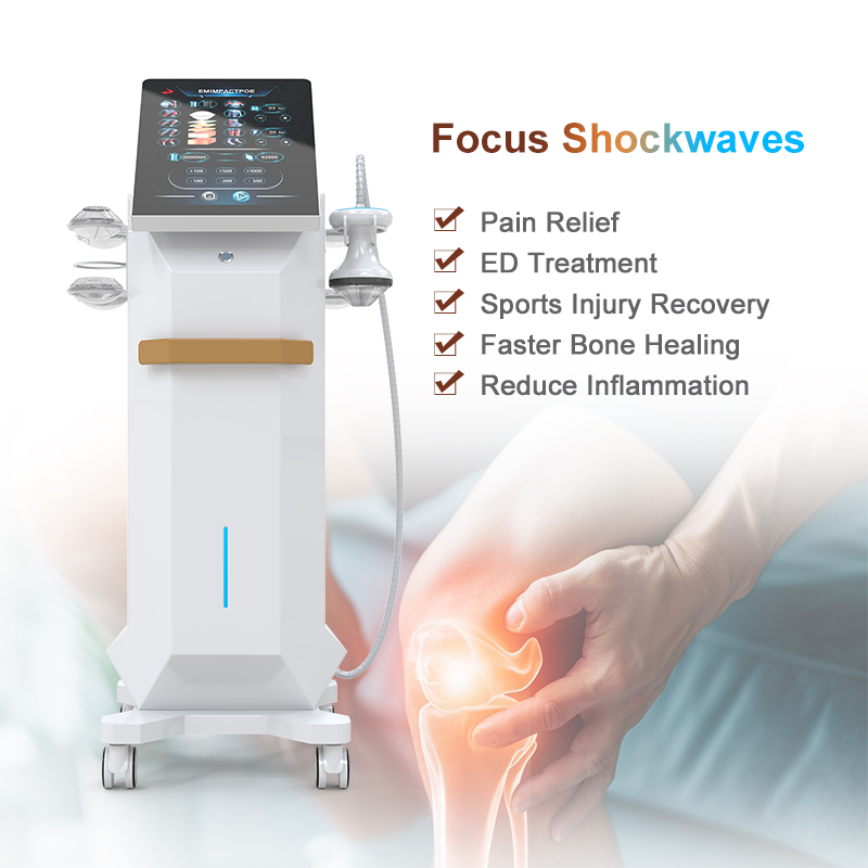 Newest Model 10bar Shockwave Therapy Machine Combo Physiotherapy Ultrasound with Electrotherapy Pain Relief Instrument