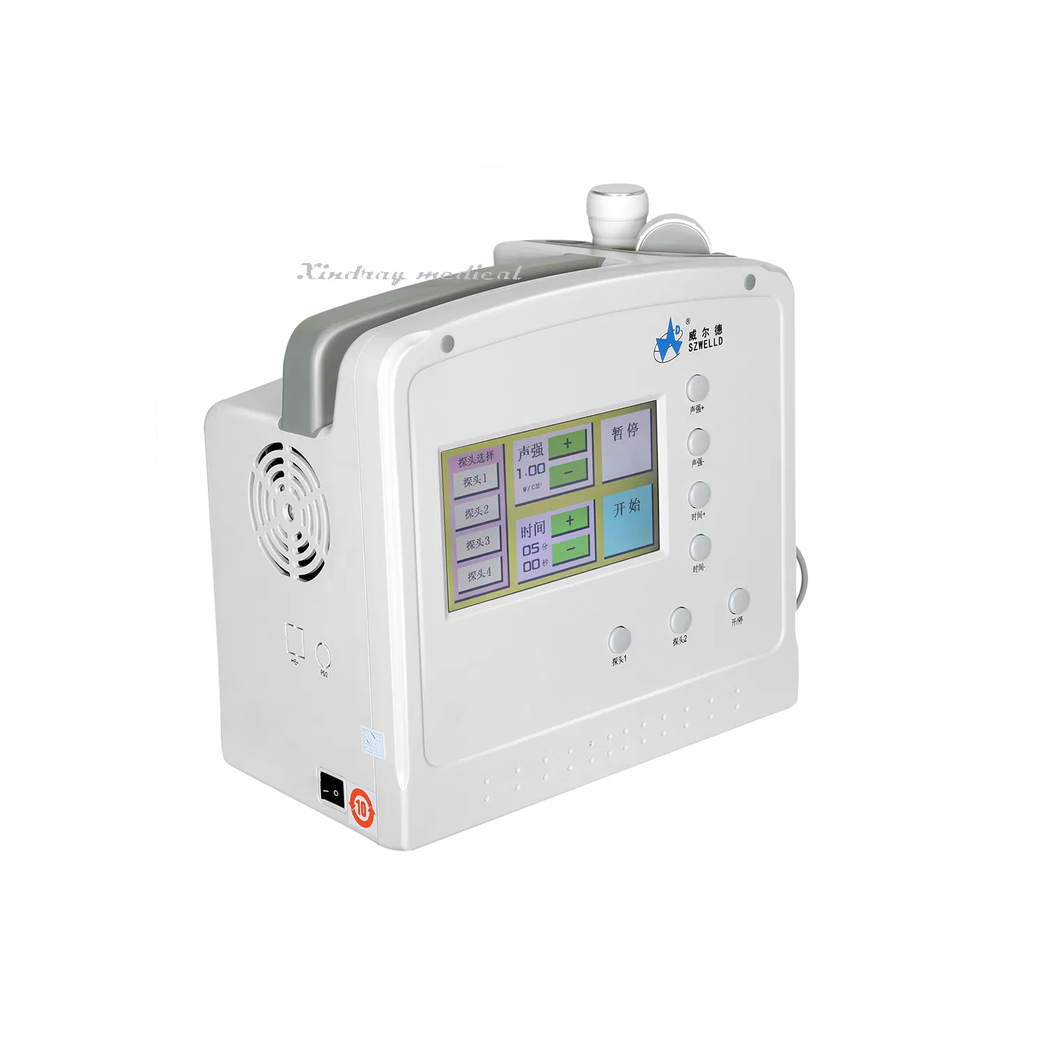 300 Portable Color All-Digital Ultrasonic Therapy Machine