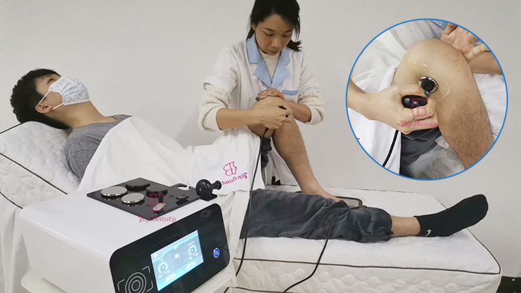 Portable 448kHz Tecar Therapy Machine Cet Ret Physiotherapy Device for Home Use Pain Relief Body Rehabilitation