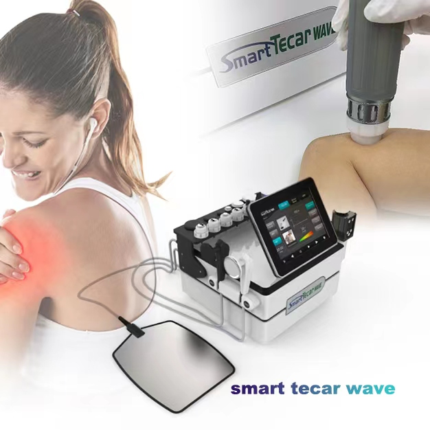 Portable 448kHz Cet Ret Tecar Physical Therapy Physiotherapy Machine, Monopolar RF Diathermy Tecarterapia Beauty Device