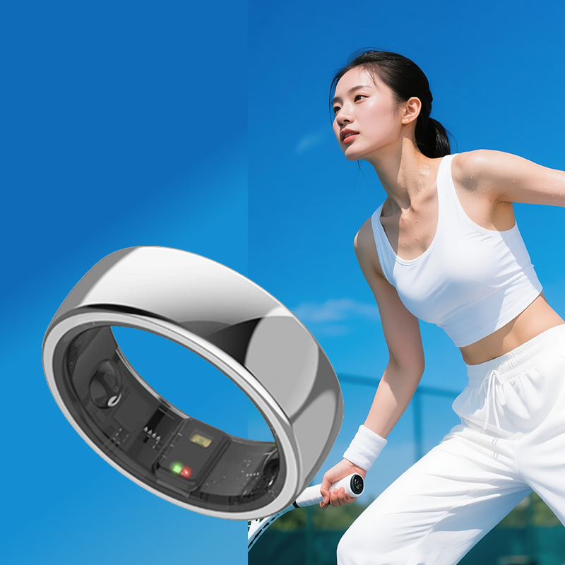 Electronica Wearable Tech 2024 Fitness Heartbeat Tracker Bluetooth Smart Health Ring with Long Battery Life and IP68 Waterproof