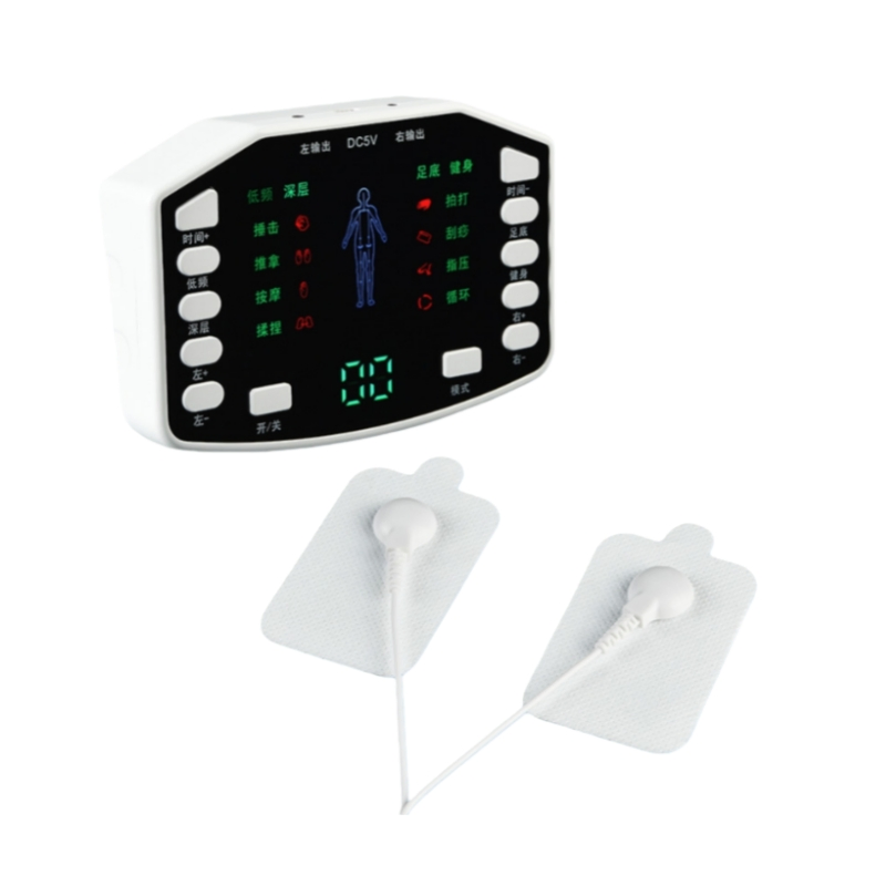 Portable Dual Channel EMS Pain Relief Device for Whole Body Therapy