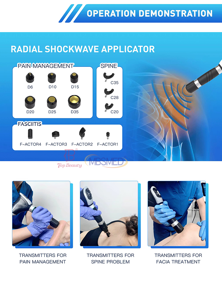 Wireless Tens Unit Electrotherapy Combined with Ultrasound Terapia De Ondas De Choque Shock Wave Therapy Machine Human