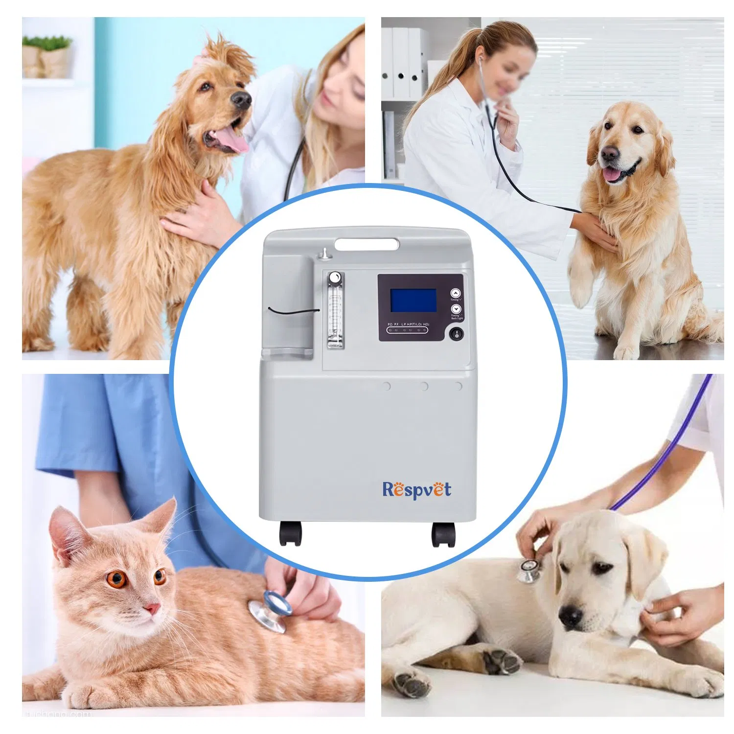 High quality veterinary oxygen therapy anesthesia equipments for animal pet surgery
