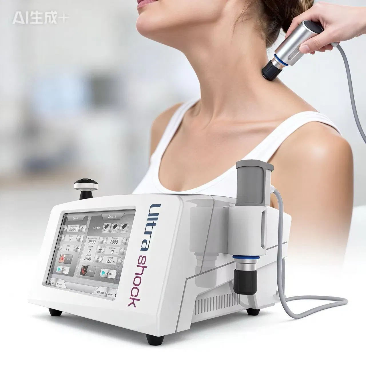 Multifunction Physical Therapy Professional Guasha Fat Reduction Shock Wave Electrotherapy Shockwave Therapy Machine for ED