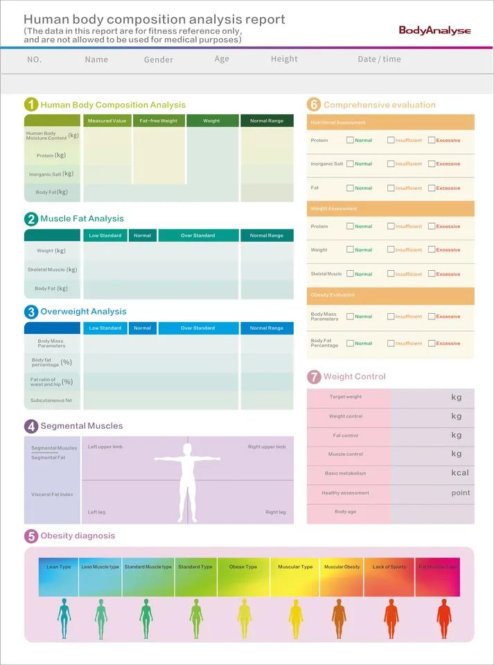 Professional Human Body Composition Analyzer with Printer Inbody 270 Body Fat Analyzer
