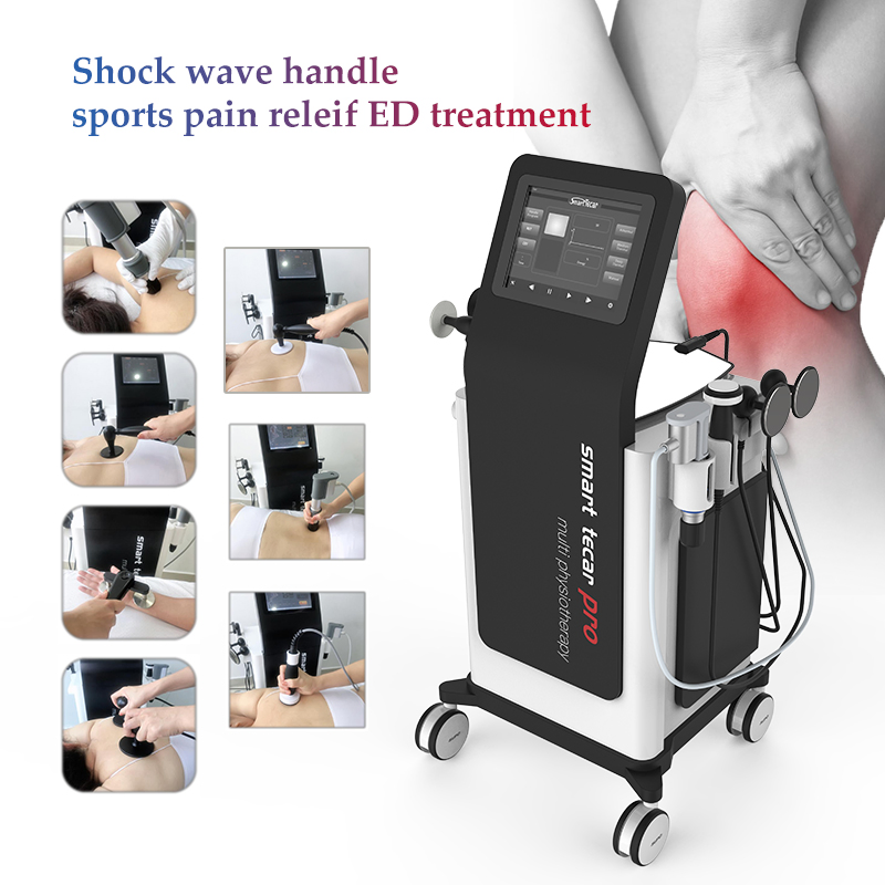 Multi Physiotherapy Equipment Ultrasonic Ultrasound Shock Wave Physical Therapy Machine Tecar Physiotherapy for Pain ED