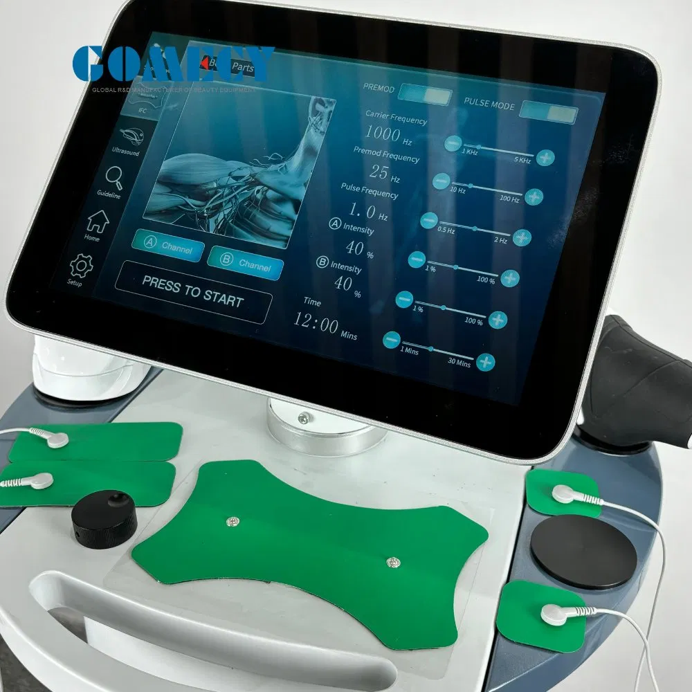 Shockwave Therapy Device&amp; Tens Electrotherapy&amp; Ultrasound Vertical Physiotherapy Machine for Chronic Inflammation