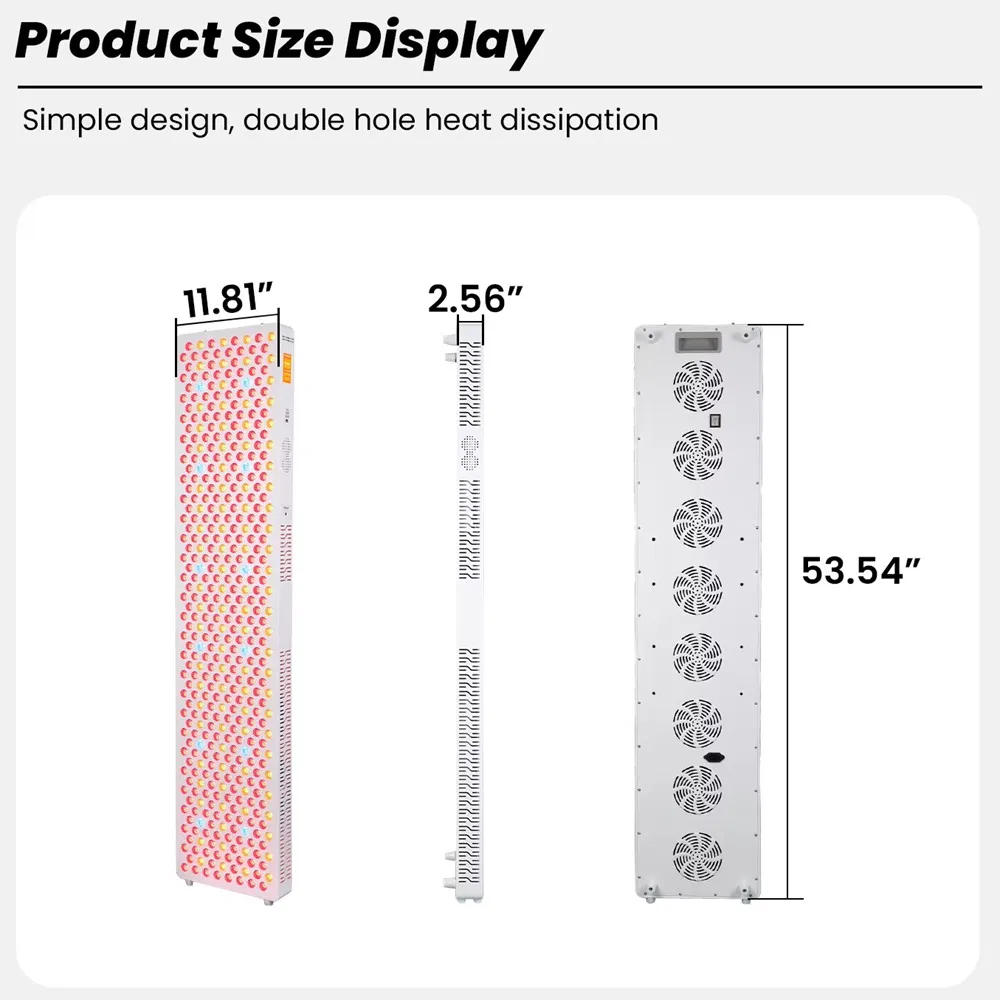 FDA CE FCC ETL Multi Spectrum LED Blue Red Light Therapy Panel for Skin Beauty Gym, Infrared Lamp Full Body Pain Relief Muscle Recovery Device Wholesale