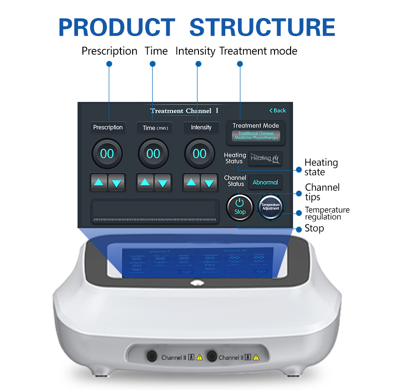 Touch Screen Nerve and Muscle Electrical Stimulation Device Electrotherapy Machine