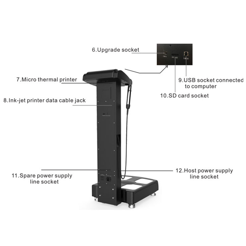 Inbody Body Analyzer Machine, Professional Health Care, Weight Test, Fat Composition with WiFi Body Composition Analyzer