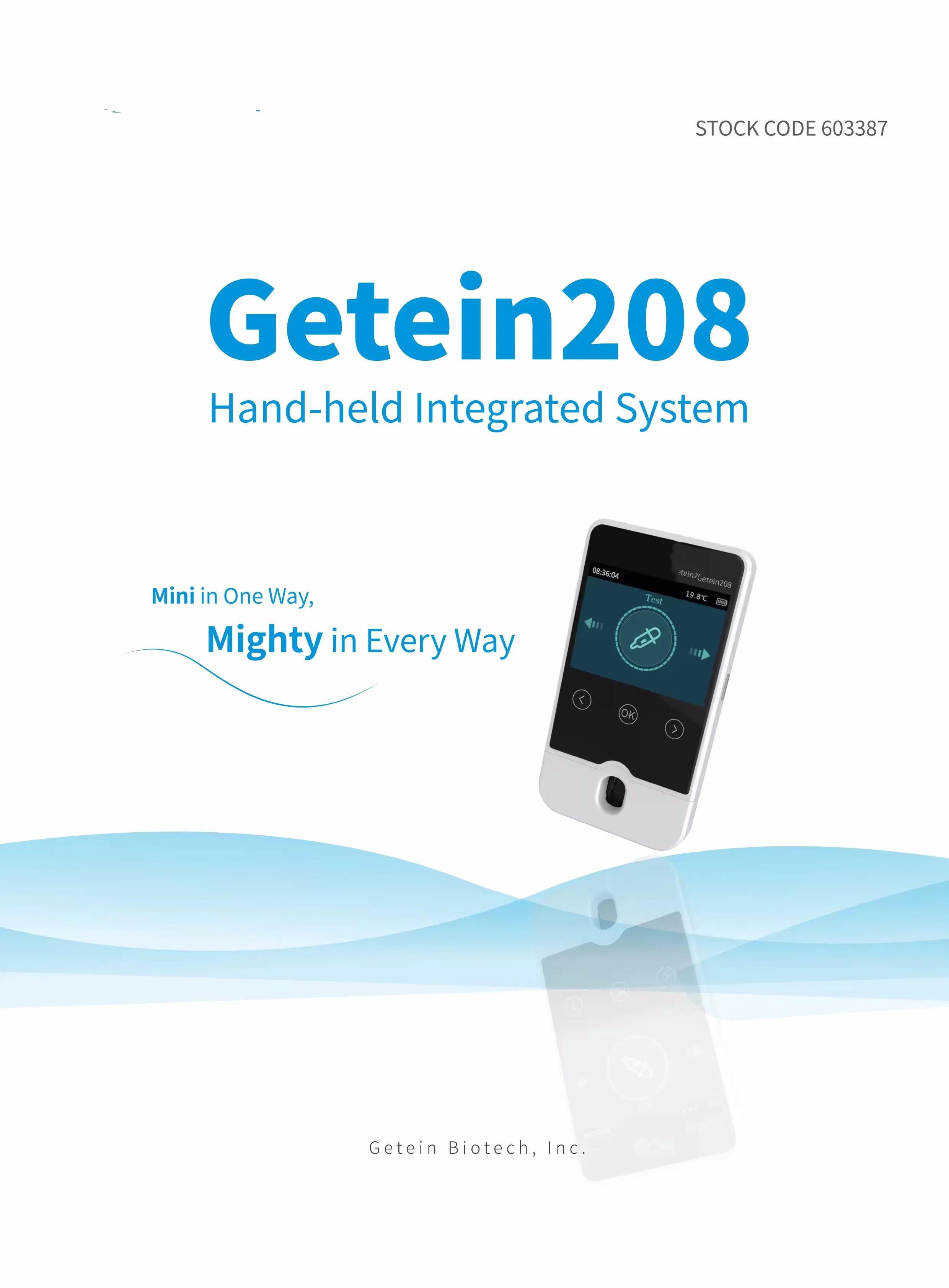 Poct Getein 208 Dry Biochemistry Analyzer