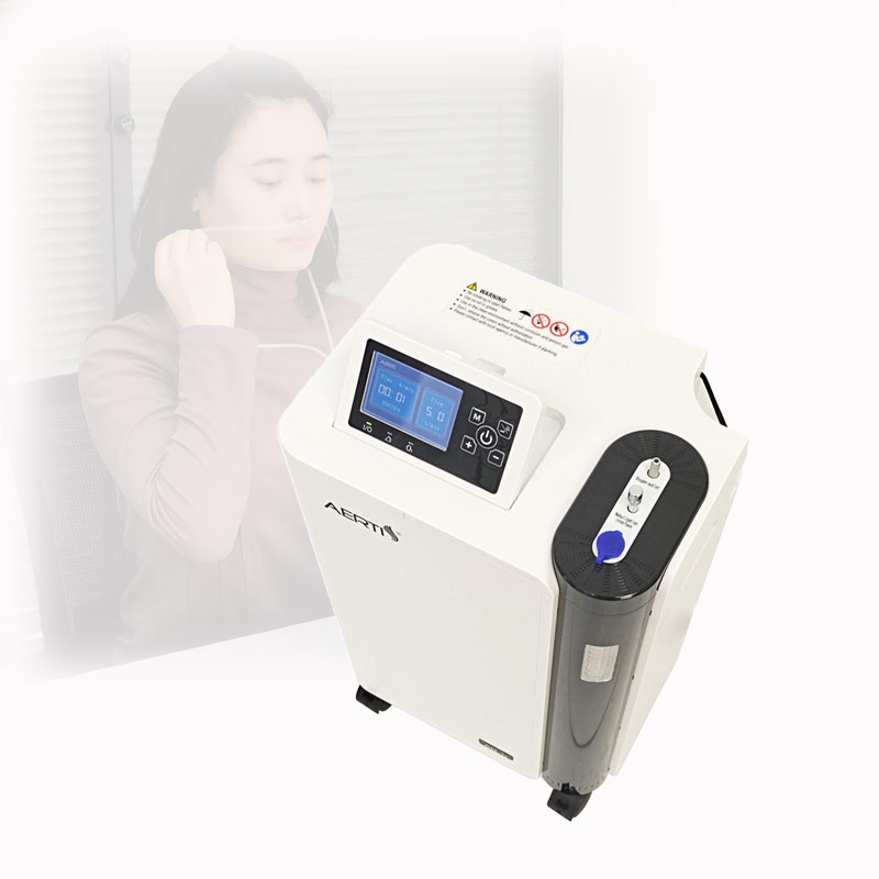 Homecare O2 Therapy Electric Oxygen Machine 5L Oxygen Supply Equipment with SpO2