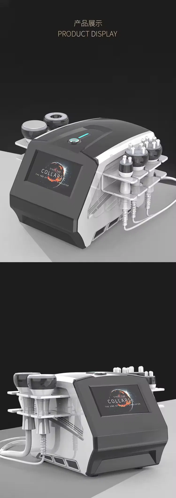 Lymphatic Drainage Slimming Device with Skin Exfoliation Features