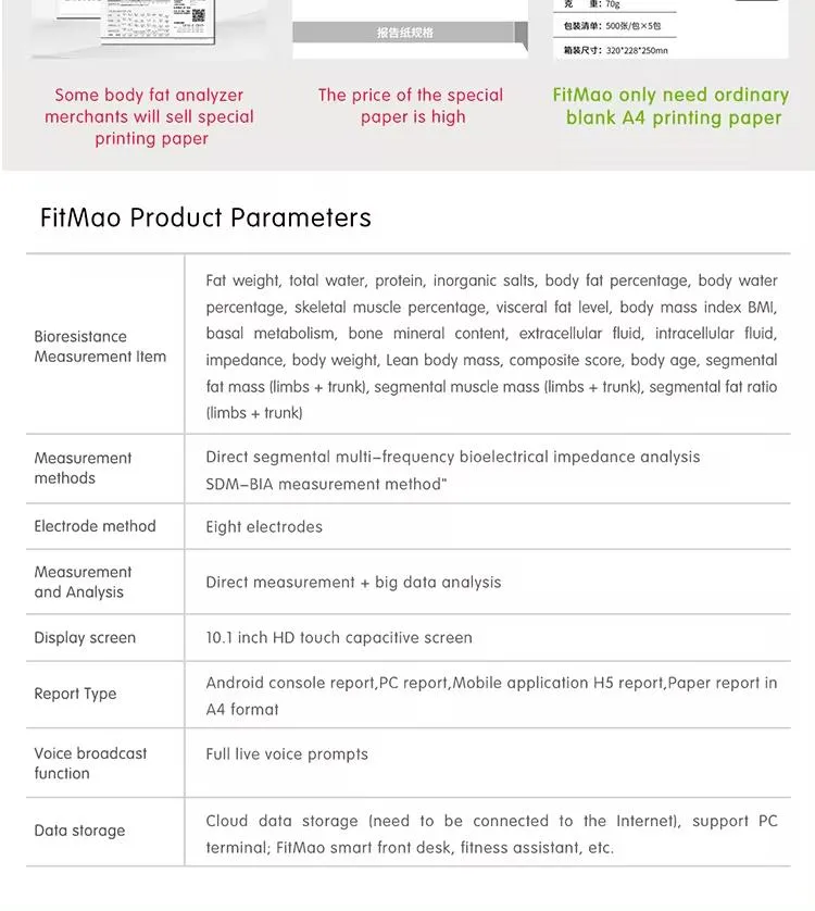 Technical Specifications Display