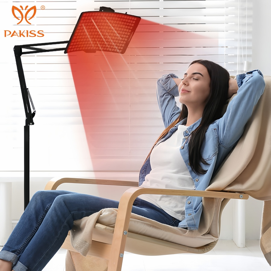 Pakiss 660nm 850nm Red Light Therapy Device, Portable Pain Relief &amp; Whole Body Care