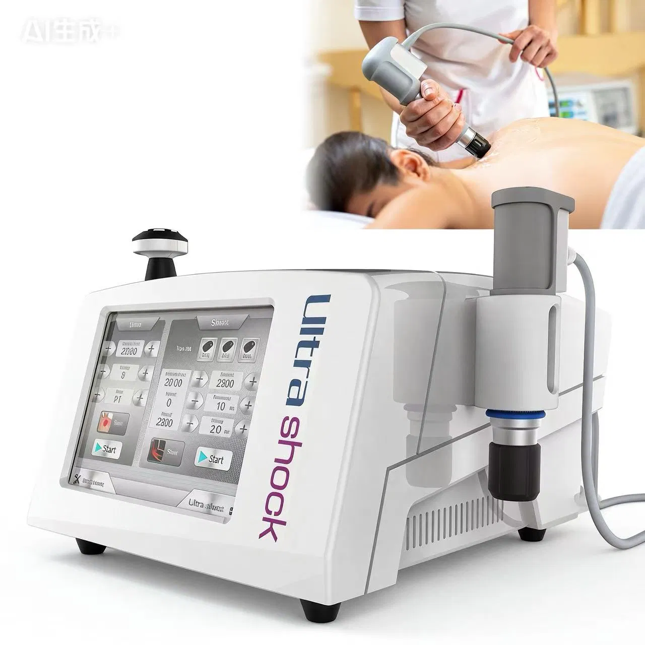 Multifunction Physical Therapy Professional Guasha Fat Reduction Shock Wave Electrotherapy Shockwave Therapy Machine for ED