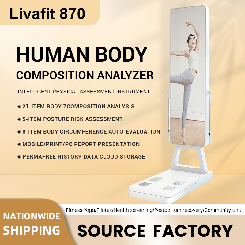 Professional Fitness Venue 8-Electrode Body Fat Scale Body Shape Recommendation Bioelectrical Impedance Technology Body Composition Analyzer