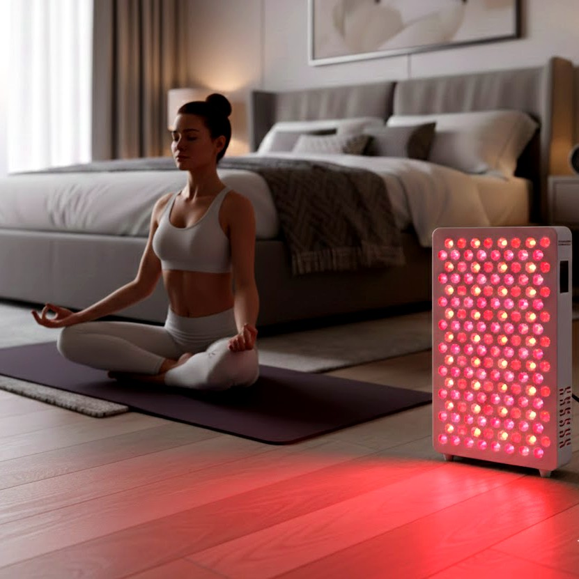 FCC CE ETL 8 Wavelength LED Red Light Therapy Panel for Home Skin Rejuvenation Yoga, Near Infrared Heating Full Body Pain Relief Device PDT Machine Wholesale