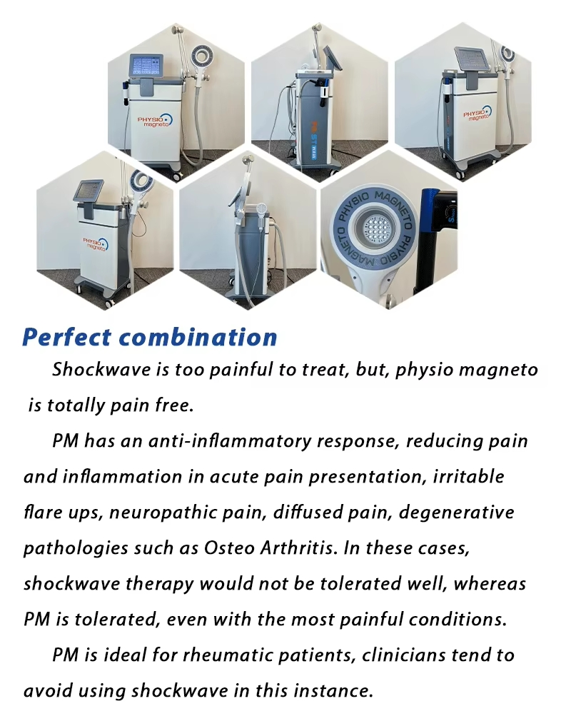Professional Medical Shockwave Therapy and Super Inductive System Pmst Physio Magnetic Therapy Pemf Pain Relief