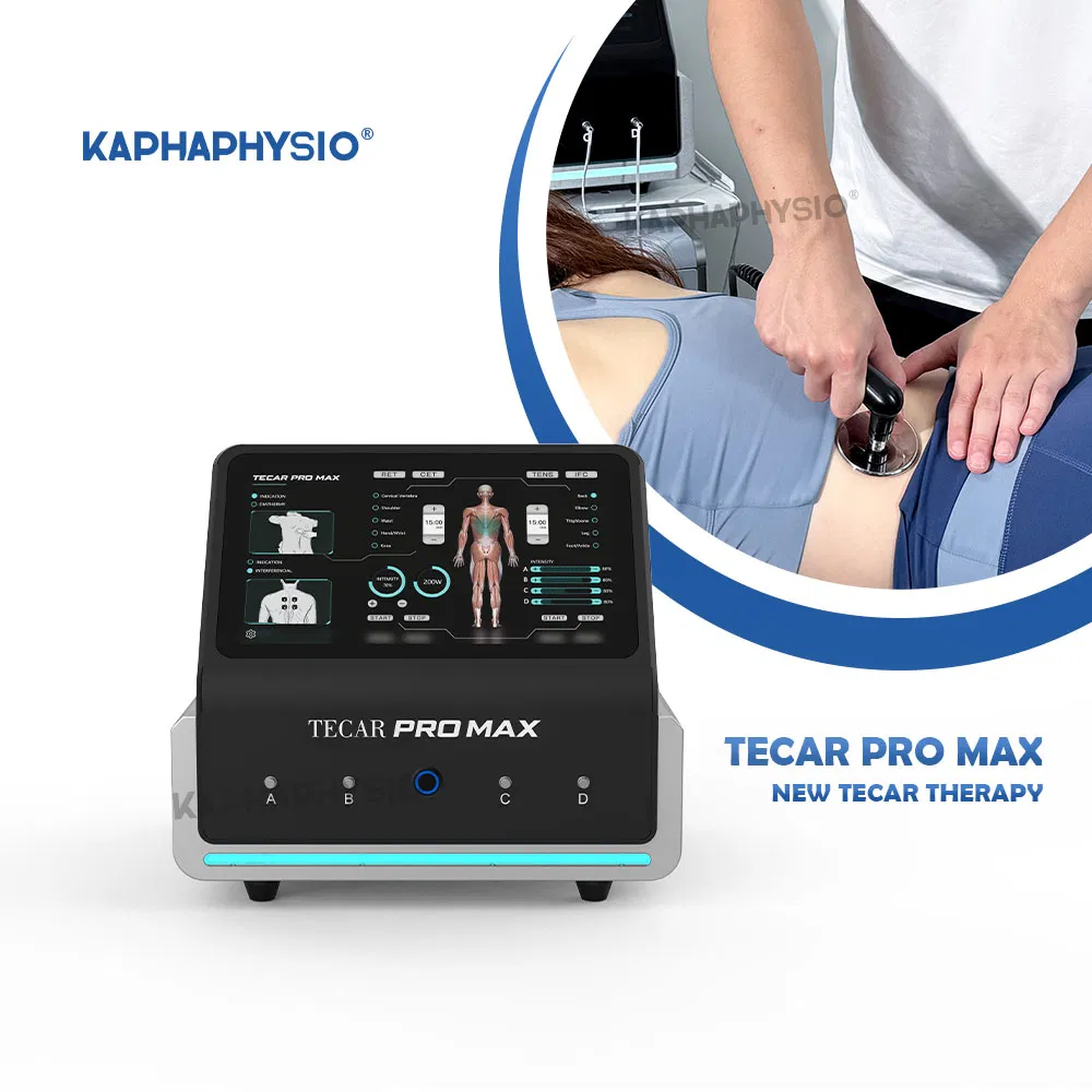 Kaphaphysio Tecar PRO Max Advanced Electrotherapy Machine RF Tecar Therapy and Ifc Tens for Muscle Healing